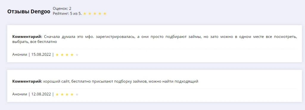 Отзывы о Dengoo.kz в интернете